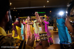 Lovely Indian bridesmaids sangeet dance capture. Lovely Indian bridesmaids sangeet dance capture.