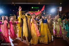 Indian lovebirds at their sangeet dance. Indian lovebirds at their sangeet dance.