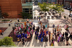 Joyful indian wedding baraat procession. Joyful indian wedding baraat procession.