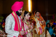 Magnificent Indian bride and groom at their ceremony. Magnificent Indian bride and groom at their ceremony.