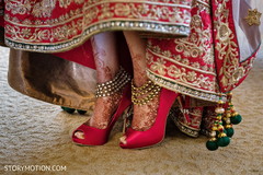 Incredible Indian bridal ceremony red shoes. Incredible Indian bridal ceremony red shoes.