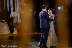 Indian bride and groom looking at each other while dance. Indian bride and groom looking at each other while dance.