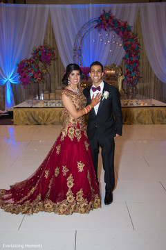 Indian love birds posing for reception photo. Indian love birds posing for reception photo.