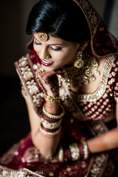 Beautiful Maharani prior to the ceremony Beautiful Maharani prior to the ceremony