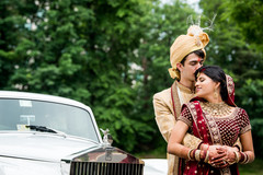 Indian bride and groom having a romantic time Indian bride and groom having a romantic time