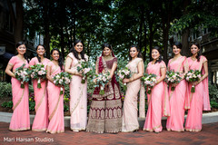 Indian bridesmaids looking incredible with Maharani Indian bridesmaids looking incredible with Maharani