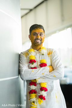 Detail of Indian groom wearing the paint Detail of Indian groom wearing the paint