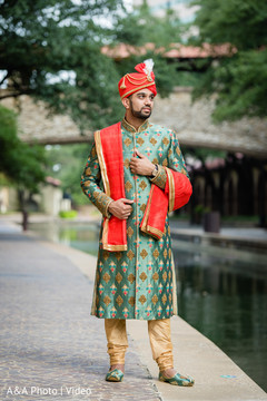 Indian groom posing for pictures Indian groom posing for pictures