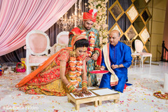 Raja and Maharani during a moment of the rituals Raja and Maharani during a moment of the rituals