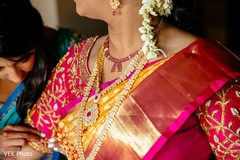 Closeup capture of Maharani's ceremony folden necklace. Closeup capture of Maharani's ceremony folden necklace.