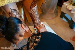 Indian bride getting her hanna art done. Indian bride getting her hanna art done.