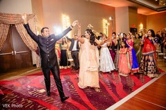 Lovely Indian couple entering their reception. Lovely Indian couple entering their reception.