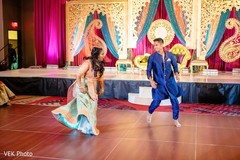 Adorable indian bride during sangeet dance. Adorable indian bride during sangeet dance.