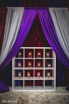Incredible Indian wedding reception candles decor. Incredible Indian wedding reception candles decor.
