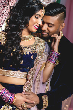 Tender Indian bride and groom shot. Tender Indian bride and groom shot.