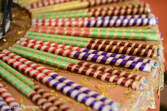 Closeup capture of sangeet's dandiya raas sticks. Closeup capture of sangeet's dandiya raas sticks.