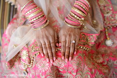 Lovely pink Maharani's bangles and nail polish. Lovely pink Maharani's bangles and nail polish.