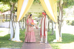Indian bride and groom tender moment. Indian bride and groom tender moment.