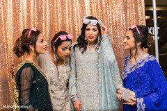 Indian bride with bridesmaids capture. Indian bride with bridesmaids capture.