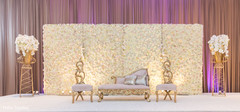 Indian wedding ceremony stage decor. Indian wedding ceremony stage decor.