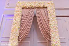 Indian wedding floral entrance decoration. Indian wedding floral entrance decoration.