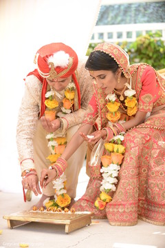 See this traditional Indian wedding ritual. See this traditional Indian wedding ritual.