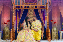 Elegant couple posing with the traditional attires Elegant couple posing with the traditional attires