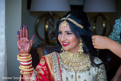 Lovely indian bride getting ready Lovely indian bride getting ready