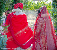 Striking red dupatta Striking red dupatta