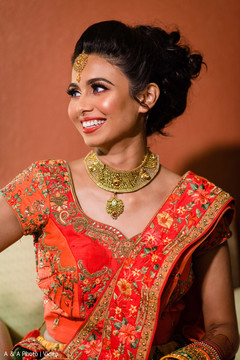 Indian bride smiling for portraits Indian bride smiling for portraits