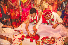 See this traditional Saptapadi ceremony. See this traditional Saptapadi ceremony.