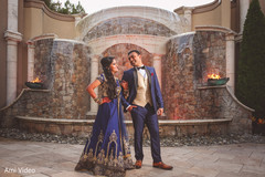 Enchanting Indian bride and groom outdoors capture. Enchanting Indian bride and groom outdoors capture.