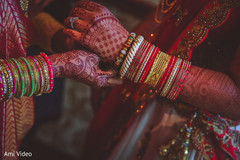 Indian bride getting her bangles on. Indian bride getting her bangles on.