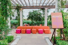 Table ready for the mehndi party Table ready for the mehndi party