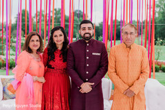 Family picture with Indian couple Family picture with Indian couple