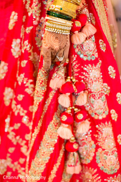 Details of Maharani's lengha Details of Maharani's lengha