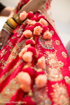 Maharani's lengha details Maharani's lengha details