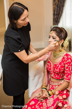 Makeup artist assisting the Maharani Makeup artist assisting the Maharani