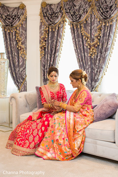 Beautiful Indian bride getting ready. Beautiful Indian bride getting ready.