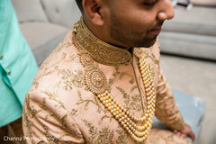 Indian groom getting ready for the ceremony Indian groom getting ready for the ceremony