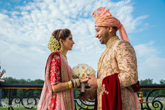 Maharani and Raja outdoors prior to the ceremony Maharani and Raja outdoors prior to the ceremony