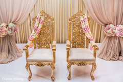 Draping details of the decor Draping details of the decor
