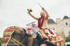 Indian groom during the baraat Indian groom during the baraat