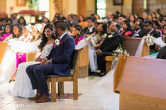 Indian bride and groom at their christian ceremony. Indian bride and groom at their christian ceremony.