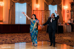 Lovely Indian bridal parents entrance to reception. Lovely Indian bridal parents entrance to reception.