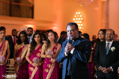 Indian wedding reception speech moment capture. Indian wedding reception speech moment capture.