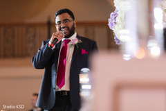 Impressive Indian wedding reception speech moment. Impressive Indian wedding reception speech moment.