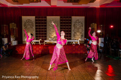 Bollywood dancers performing at the pre wedding rituals