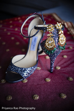 Detail of shoes to be used by Indian bride Detail of shoes to be used by Indian bride