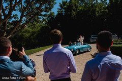 Indian groom arriving with his ride Indian groom arriving with his ride